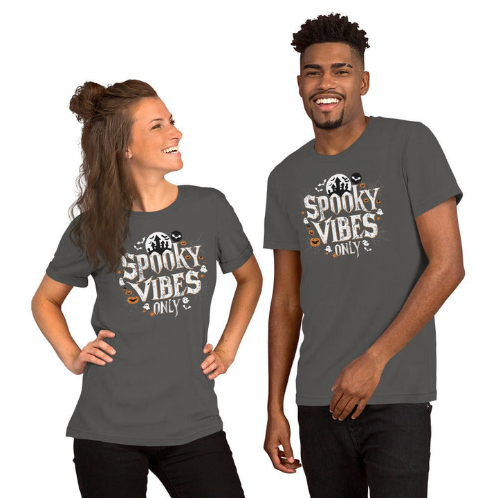 Spooky Vibes Only Cotton Unisex Premium Halloween T-shirt - ArtyKoala