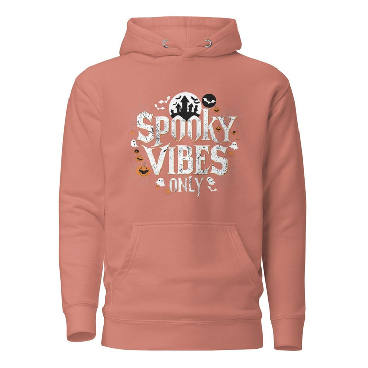 Spooky Vibes Only Graphic Hoodie - Dusty Rose - S - ArtyKoala