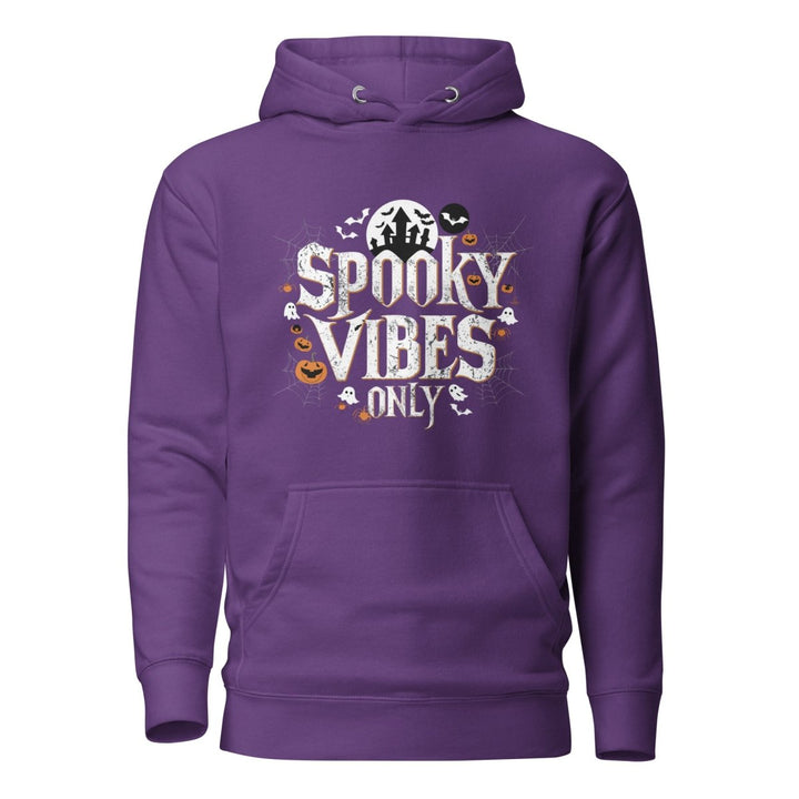 Spooky Vibes Only Graphic Hoodie - Purple - S - ArtyKoala