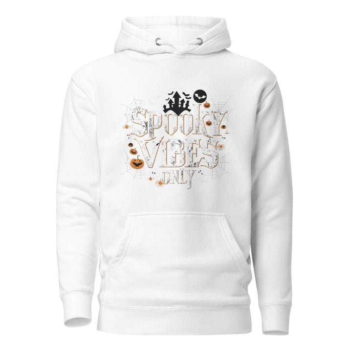 Spooky Vibes Only Graphic Hoodie - White - S - ArtyKoala