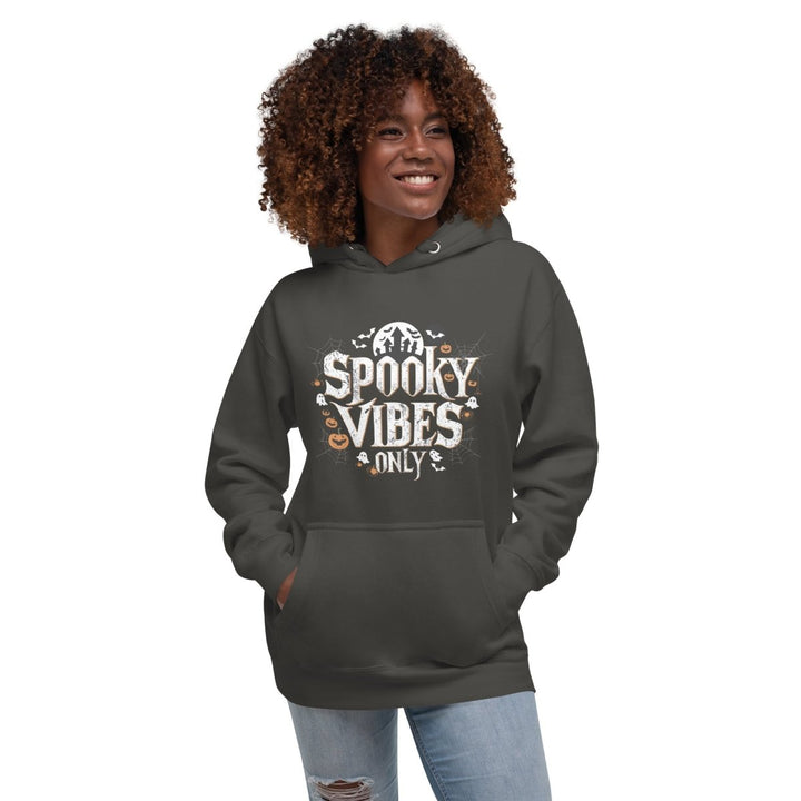 Spooky Vibes Only Graphic Hoodie - Black - S - ArtyKoala