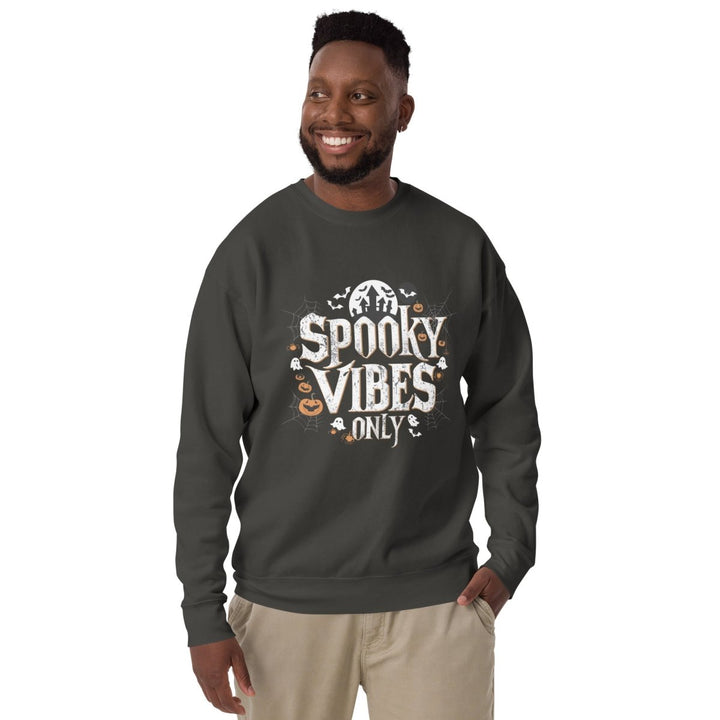 Spooky Vibes Only Graphic Sweatshirt - Black - S - ArtyKoala