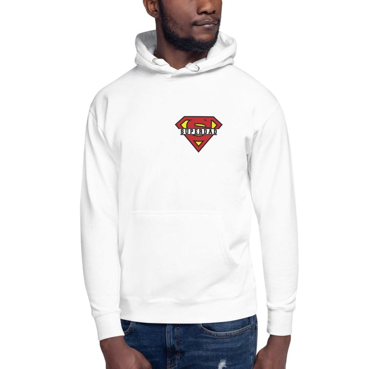 Super Dad Graphic Hoodie - White - S - ArtyKoala