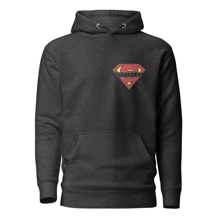 Super Dad Graphic Hoodie - Charcoal Heather - S - ArtyKoala