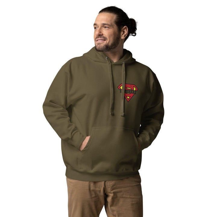Super Dad Graphic Hoodie - Military Green - S - ArtyKoala