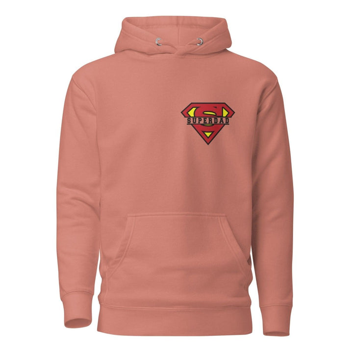 Super Dad Graphic Hoodie - Dusty Rose - S - ArtyKoala