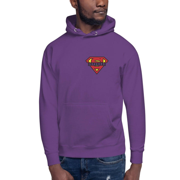 Super Dad Graphic Hoodie - Purple - S - ArtyKoala