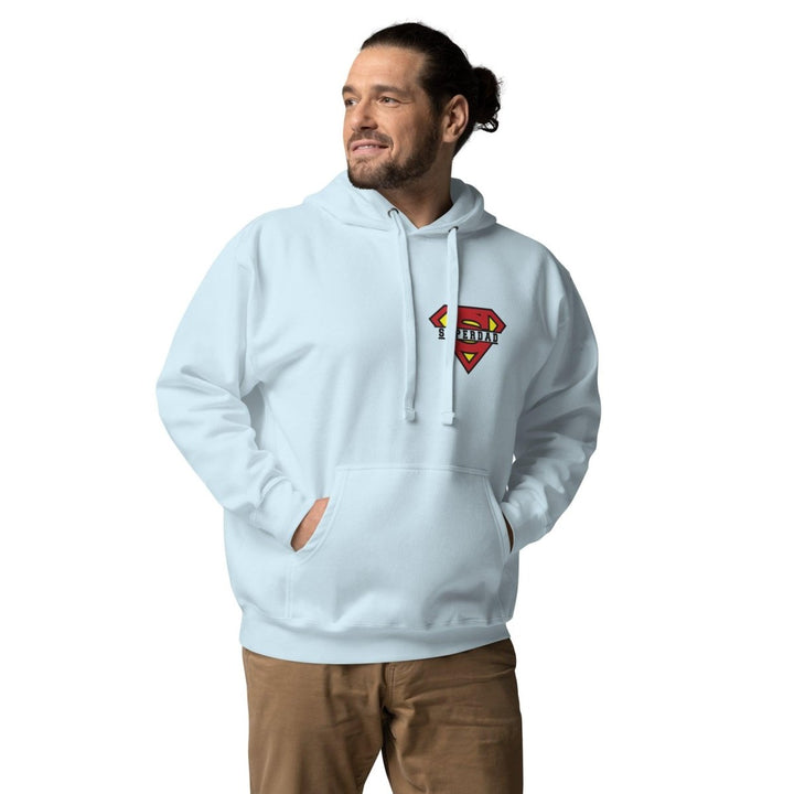 Super Dad Graphic Hoodie - Sky Blue - S - ArtyKoala