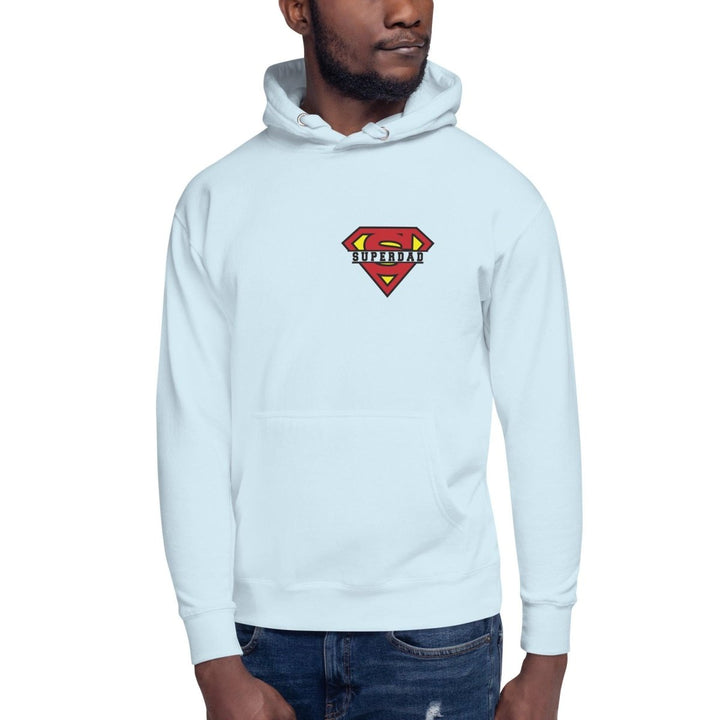 Super Dad Graphic Hoodie - Sky Blue - S - ArtyKoala