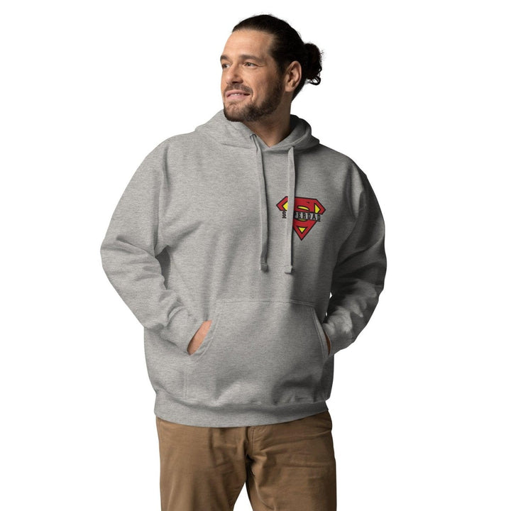 Super Dad Graphic Hoodie - Carbon Grey - S - ArtyKoala