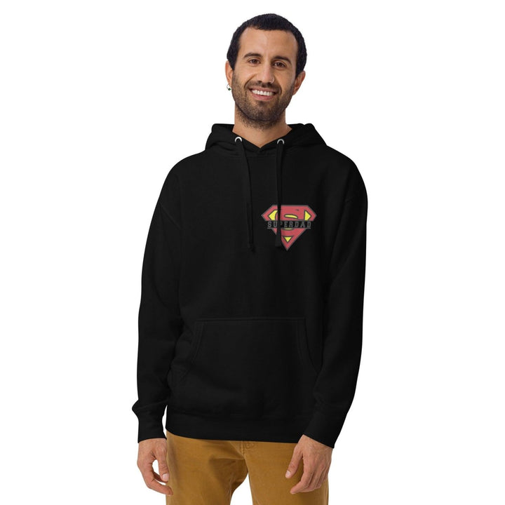 Super Dad Graphic Hoodie - Black - S - ArtyKoala