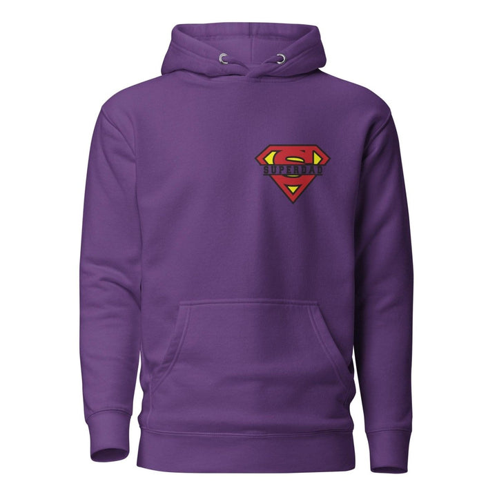 Super Dad Graphic Hoodie - Purple - S - ArtyKoala