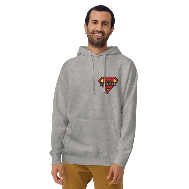 Super Dad Graphic Hoodie - Carbon Grey - S - ArtyKoala