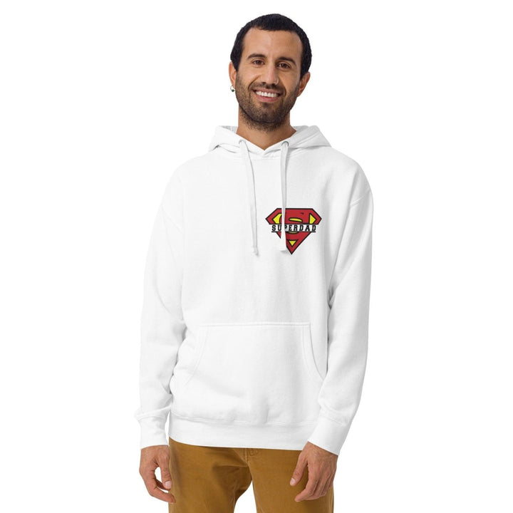 Super Dad Graphic Hoodie - White - S - ArtyKoala