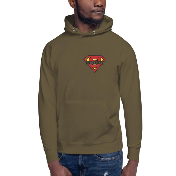 Super Dad Graphic Hoodie - Military Green - S - ArtyKoala