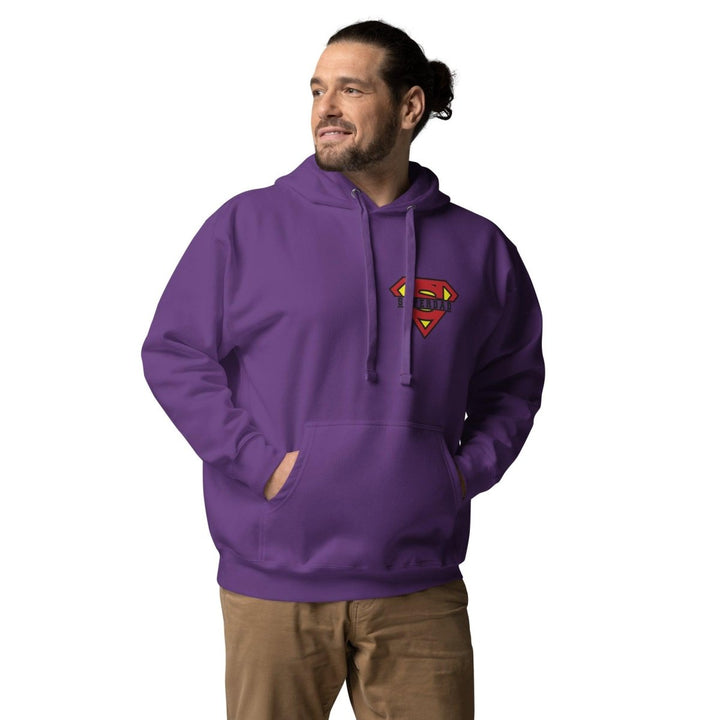 Super Dad Graphic Hoodie - Purple - S - ArtyKoala