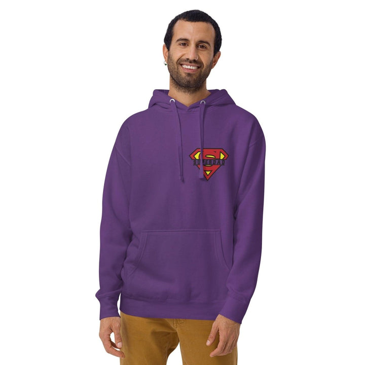 Super Dad Graphic Hoodie - Purple - S - ArtyKoala