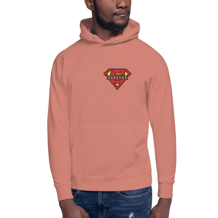 Super Dad Graphic Hoodie - Dusty Rose - S - ArtyKoala
