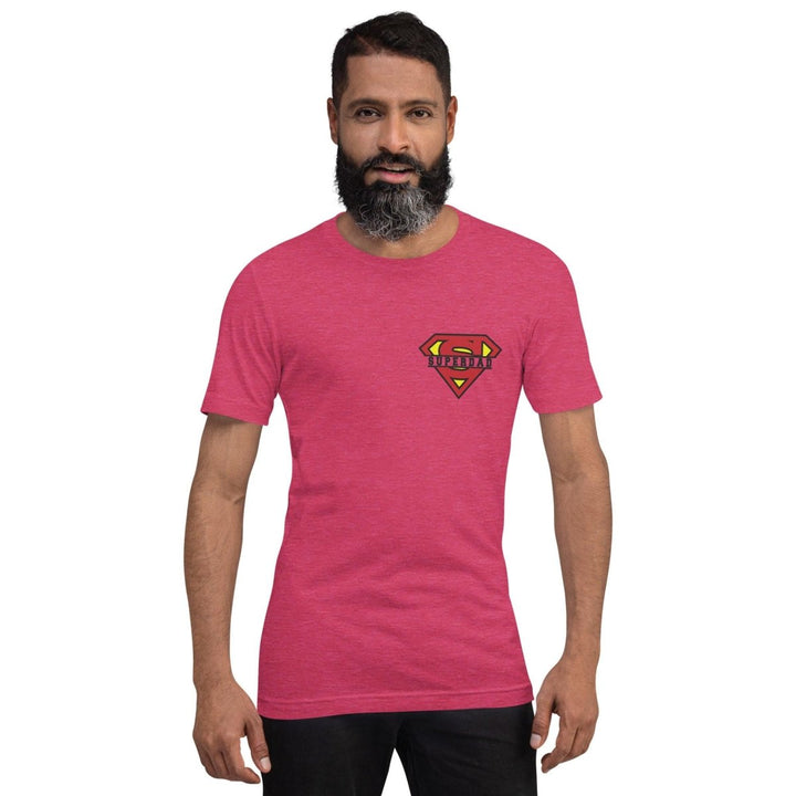 Super Dad Graphic Tee - Heather Raspberry - S - ArtyKoala