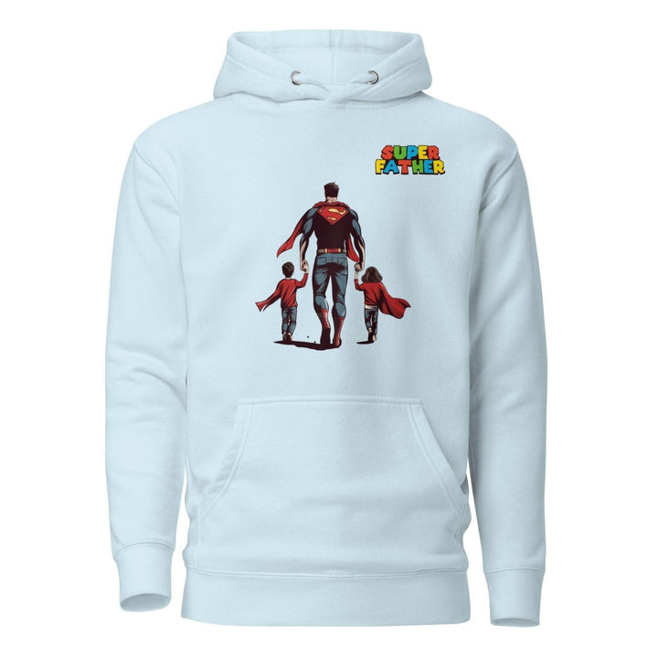 Super Father's Day Graphic Hoodie - Sky Blue - S - ArtyKoala