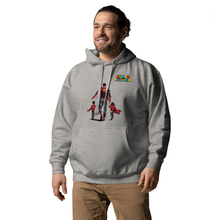 Super Father's Day Graphic Hoodie - Carbon Grey - S - ArtyKoala