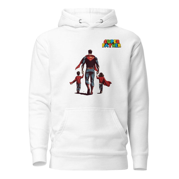 Super Father's Day Graphic Hoodie - White - S - ArtyKoala