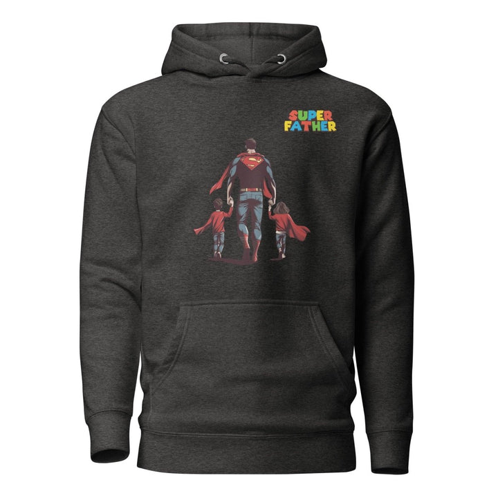 Super Father's Day Graphic Hoodie - Charcoal Heather - S - ArtyKoala