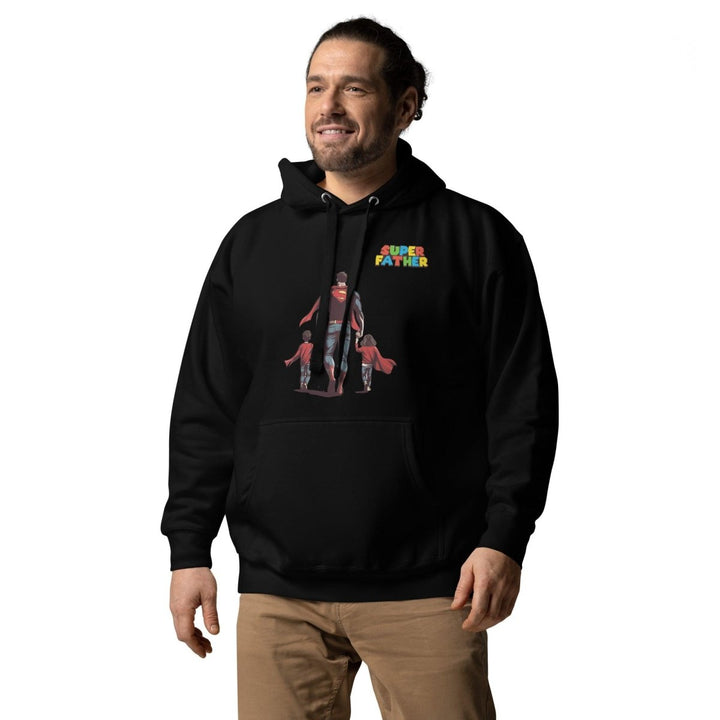 Super Father's Day Graphic Hoodie - Black - S - ArtyKoala