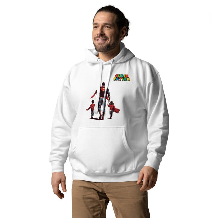 Super Father's Day Graphic Hoodie - White - S - ArtyKoala
