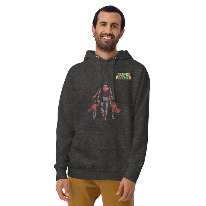 Super Father's Day Graphic Hoodie - Charcoal Heather - S - ArtyKoala
