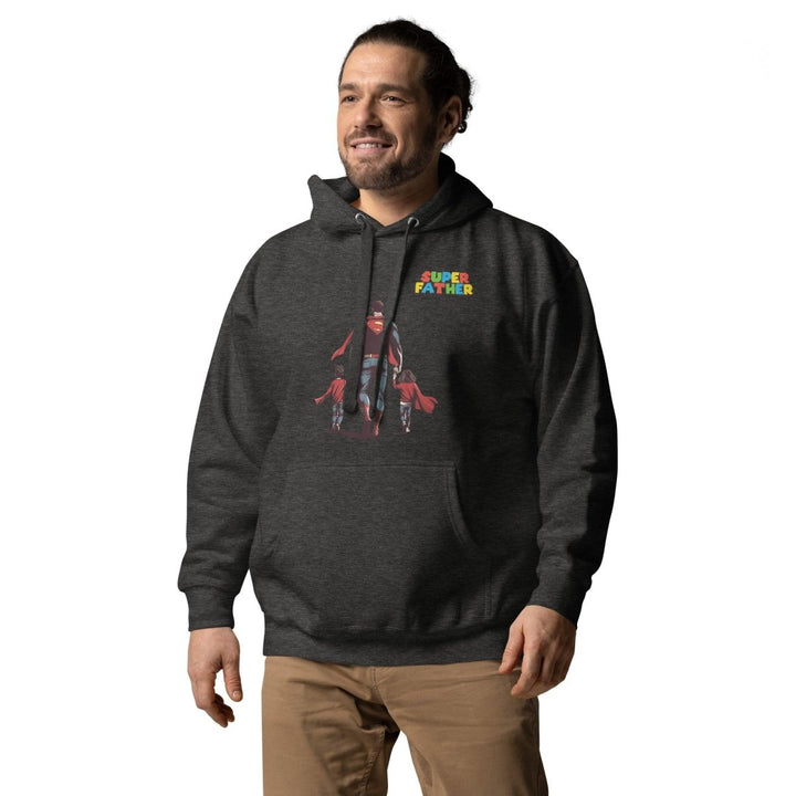 Super Father's Day Graphic Hoodie - Charcoal Heather - S - ArtyKoala