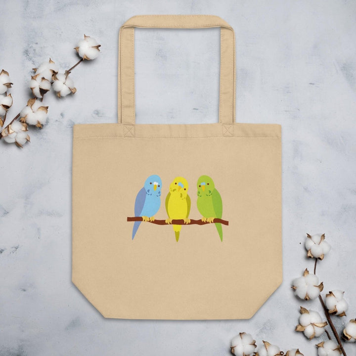 Sweet Birds Eco Custom Tote Bag - Oyster - ArtyKoala