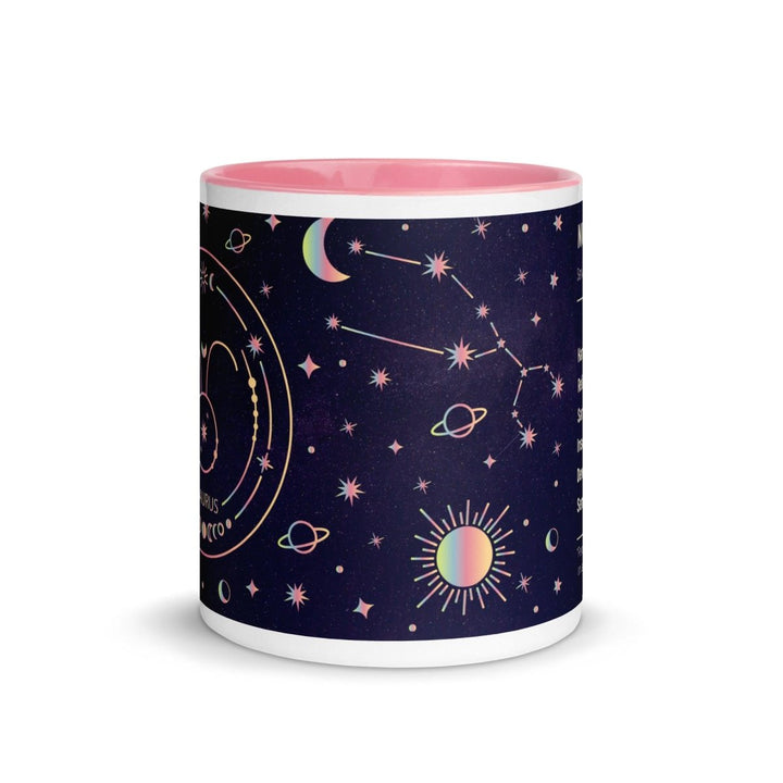 Taurus Colorful Print Mug - Pink - 11 oz - ArtyKoala