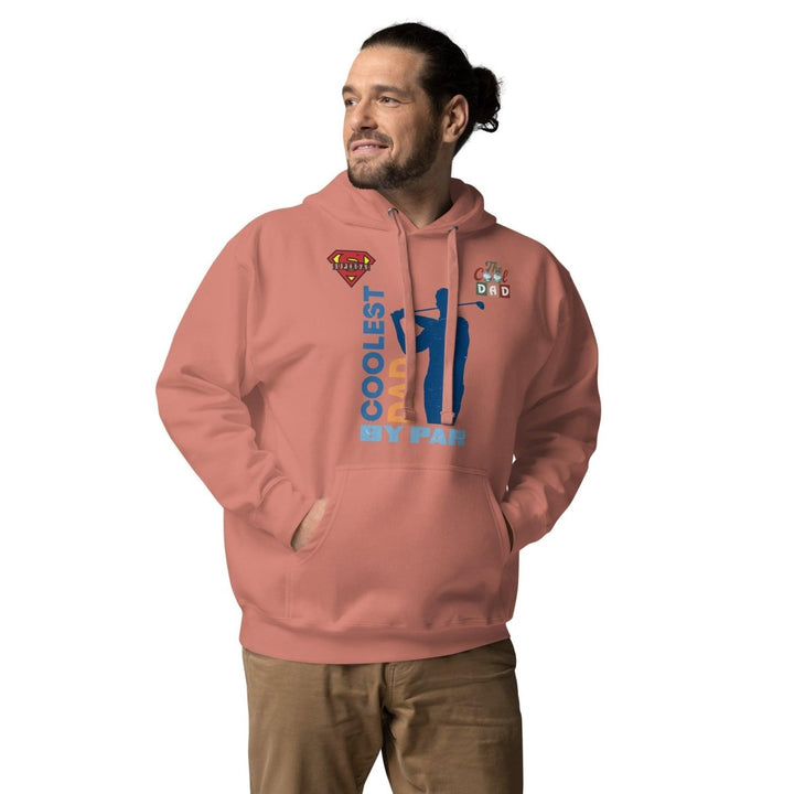 The Cool Dad By Par Graphic Hoodie - Dusty Rose - S - ArtyKoala