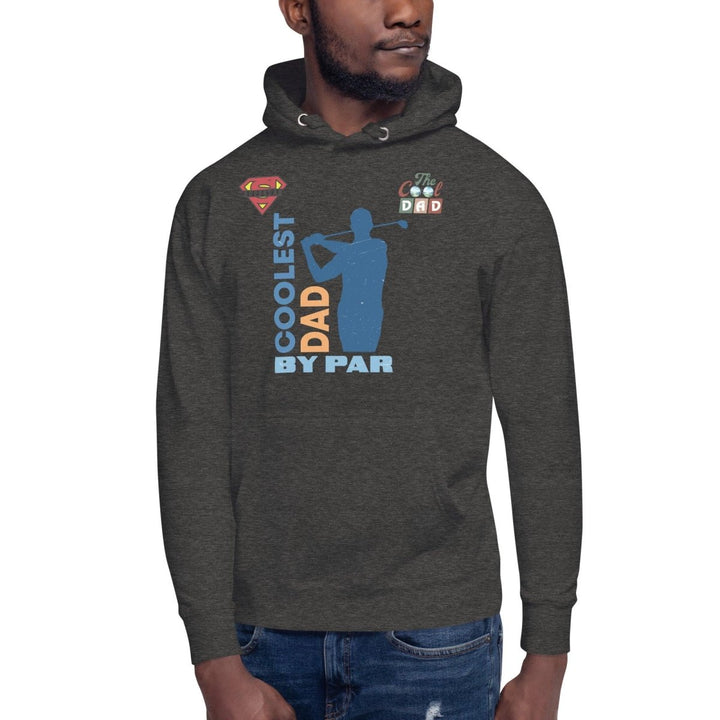 The Cool Dad By Par Graphic Hoodie - Charcoal Heather - S - ArtyKoala