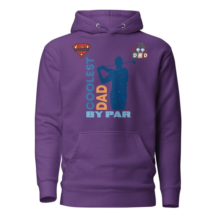 The Cool Dad By Par Graphic Hoodie - Purple - S - ArtyKoala