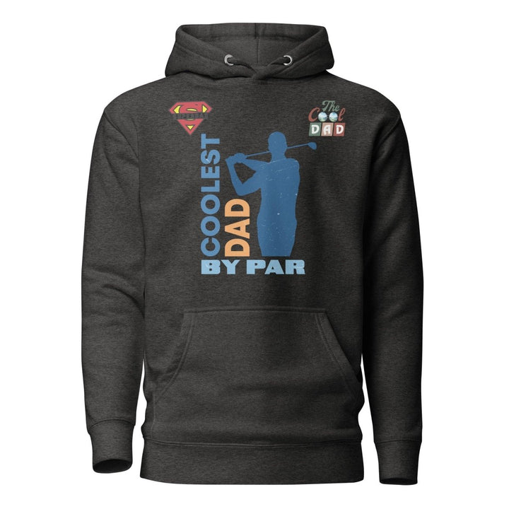 The Cool Dad By Par Graphic Hoodie - Charcoal Heather - S - ArtyKoala