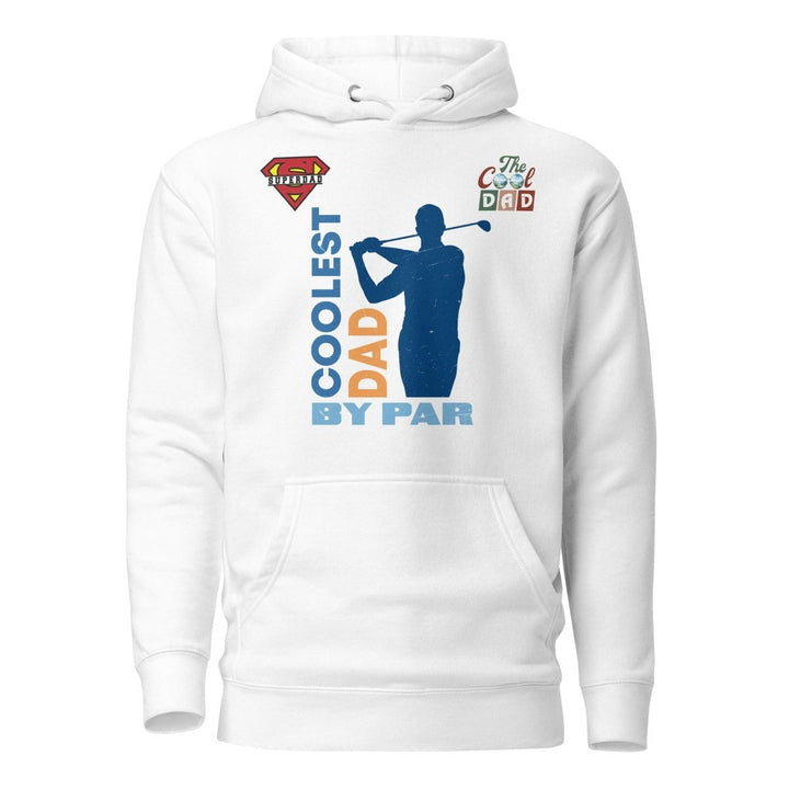 The Cool Dad By Par Graphic Hoodie - White - S - ArtyKoala