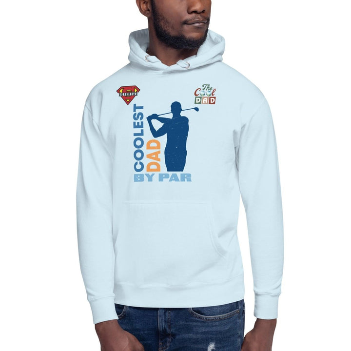 The Cool Dad By Par Graphic Hoodie - Sky Blue - S - ArtyKoala