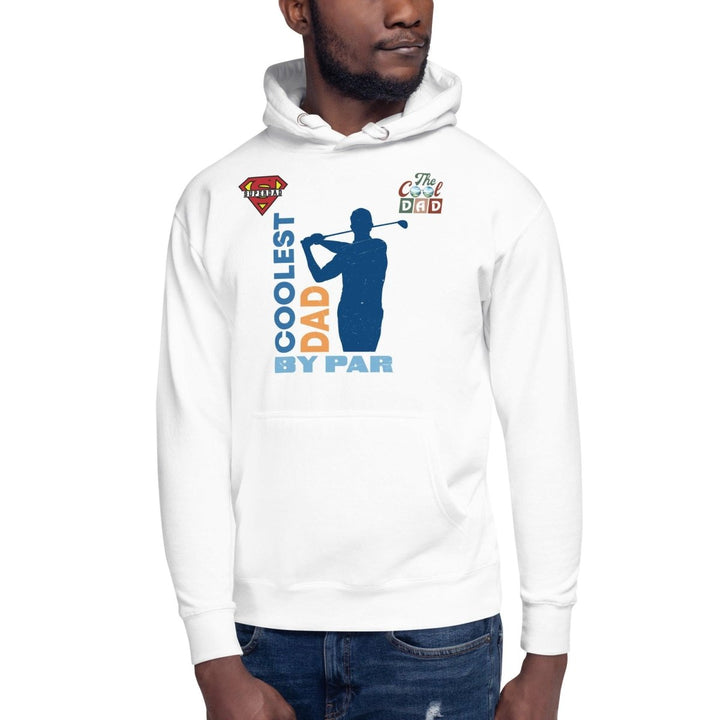 The Cool Dad By Par Graphic Hoodie - White - S - ArtyKoala