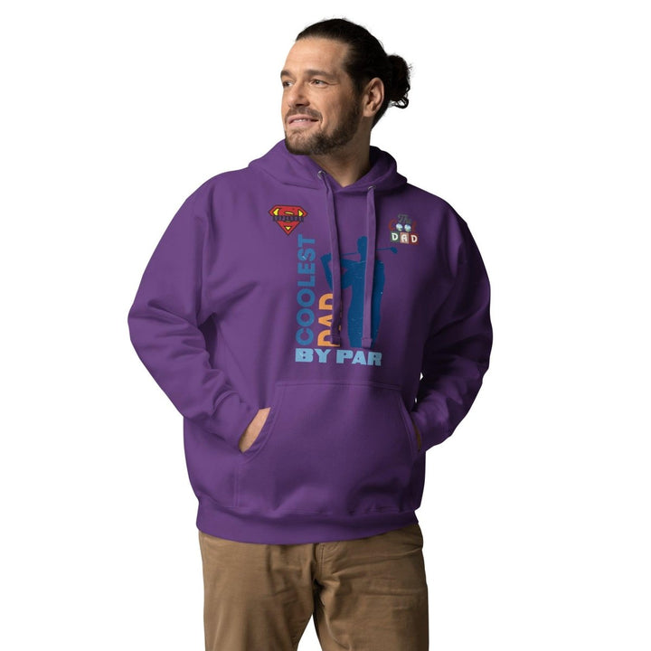 The Cool Dad By Par Graphic Hoodie - Purple - S - ArtyKoala