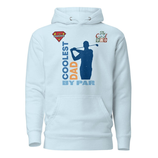 The Cool Dad By Par Graphic Hoodie - Sky Blue - S - ArtyKoala
