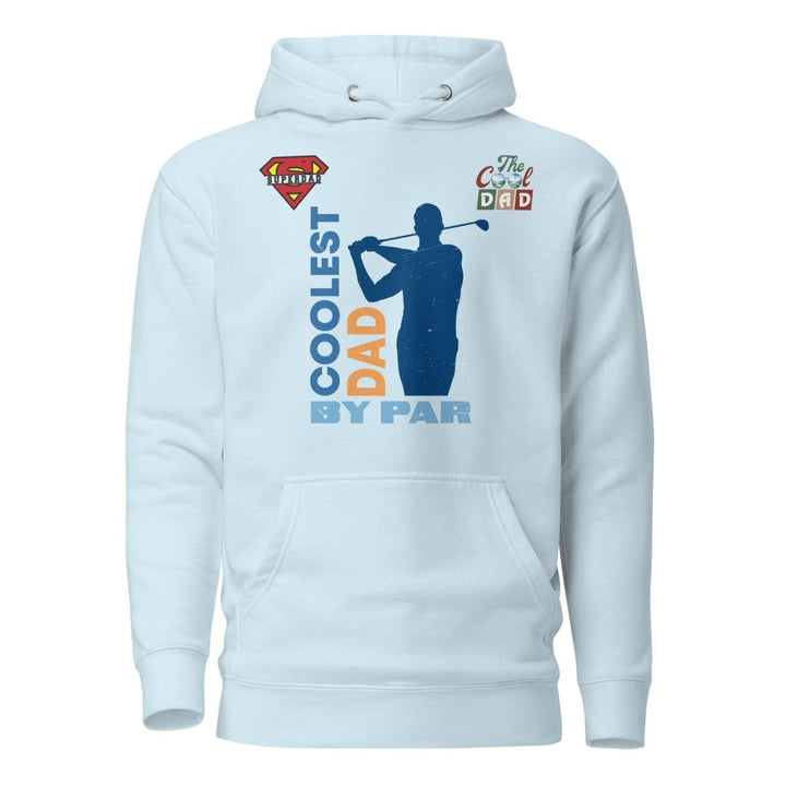 The Cool Dad By Par Graphic Hoodie - Sky Blue - S - ArtyKoala