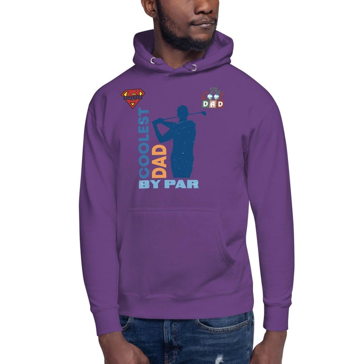 The Cool Dad By Par Graphic Hoodie - Purple - S - ArtyKoala