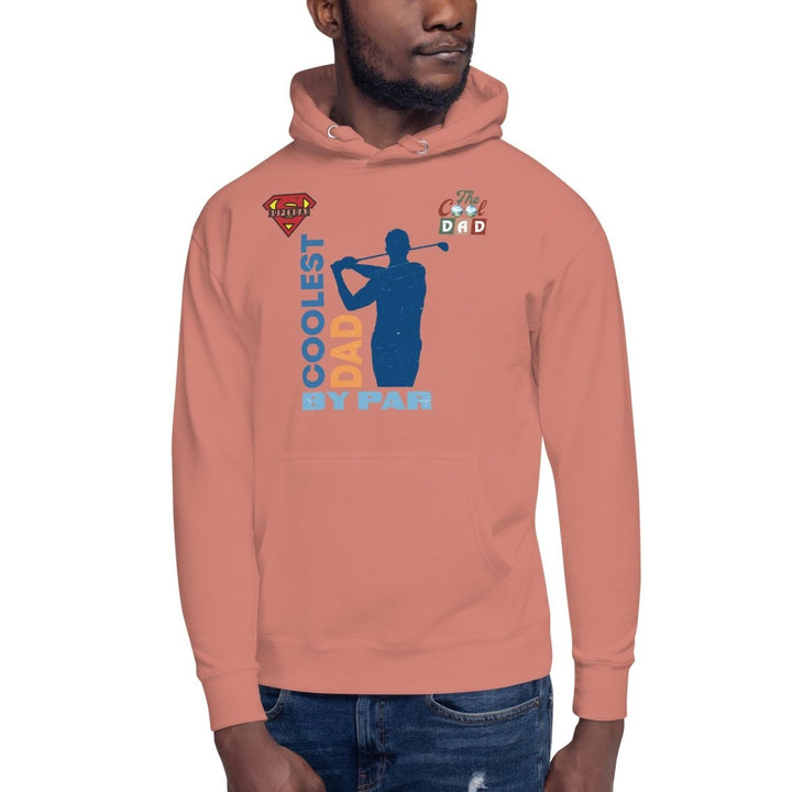The Cool Dad By Par Graphic Hoodie - Dusty Rose - S - ArtyKoala