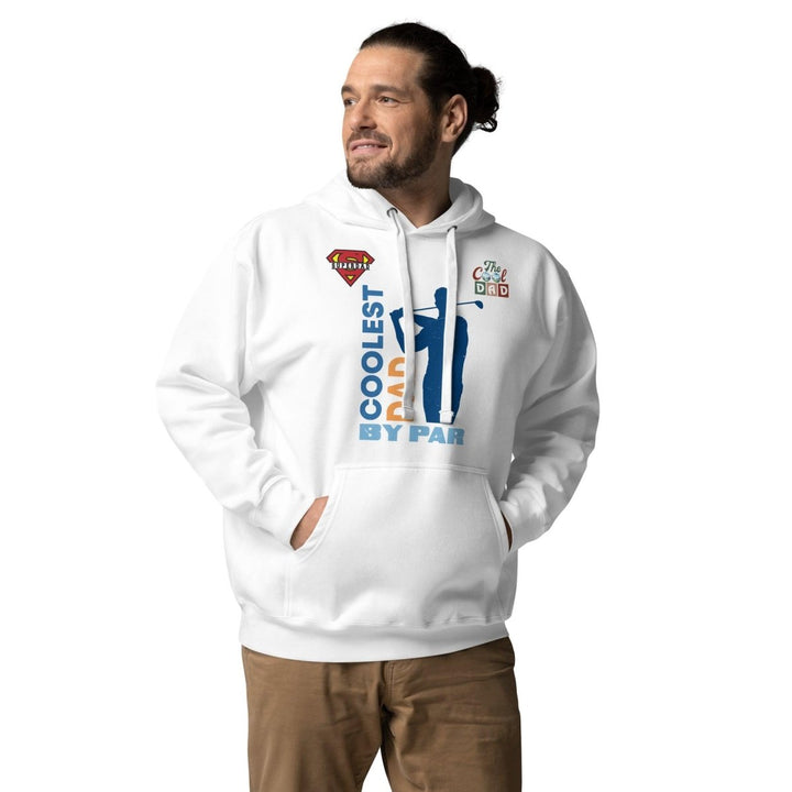 The Cool Dad By Par Graphic Hoodie - White - S - ArtyKoala