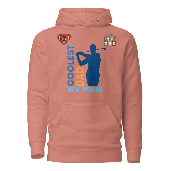 The Cool Dad By Par Graphic Hoodie - Dusty Rose - S - ArtyKoala