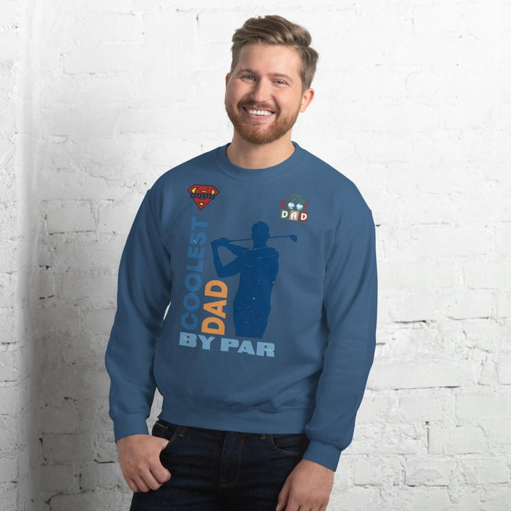 The cool Dad By Par Graphic Sweatshirt - Indigo Blue - S - ArtyKoala
