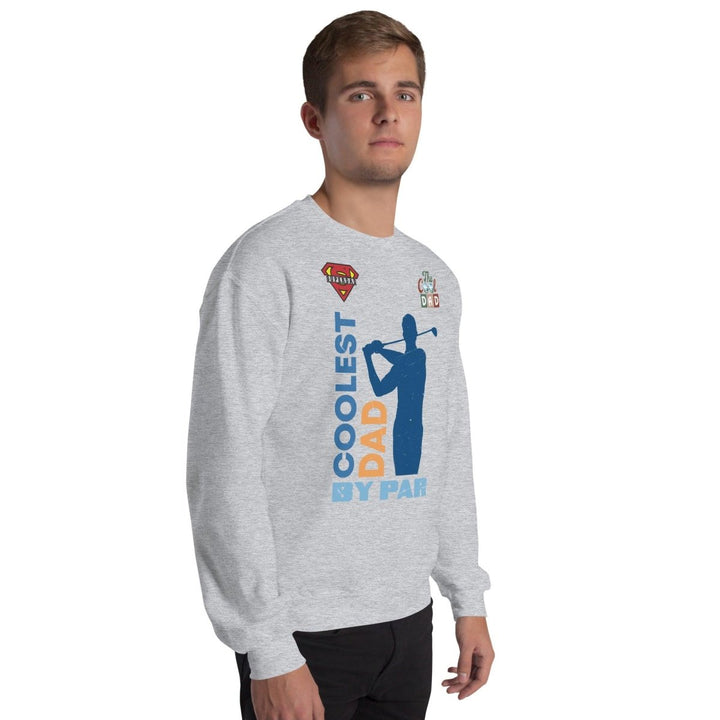 The cool Dad By Par Graphic Sweatshirt - Sport Grey - S - ArtyKoala