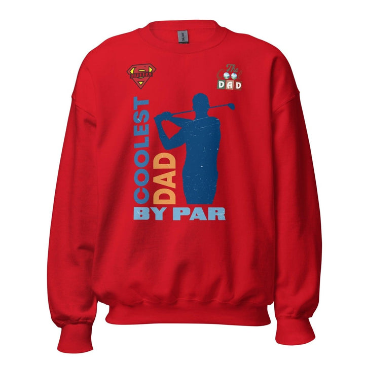 The cool Dad By Par Graphic Sweatshirt - Red - S - ArtyKoala